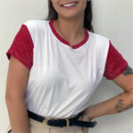 Babylook Poliéster Manga Lurex - Imagem 5